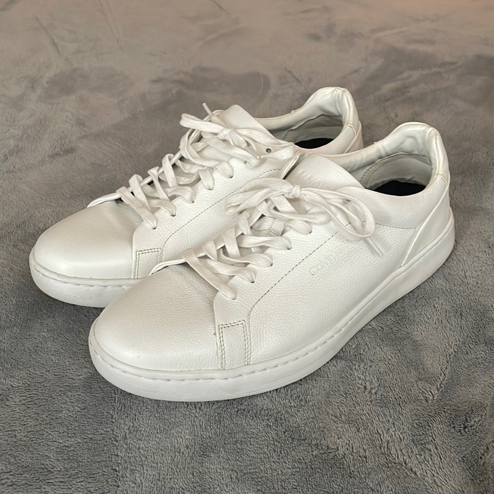 Calvin Klein low top white sneakers Size 13